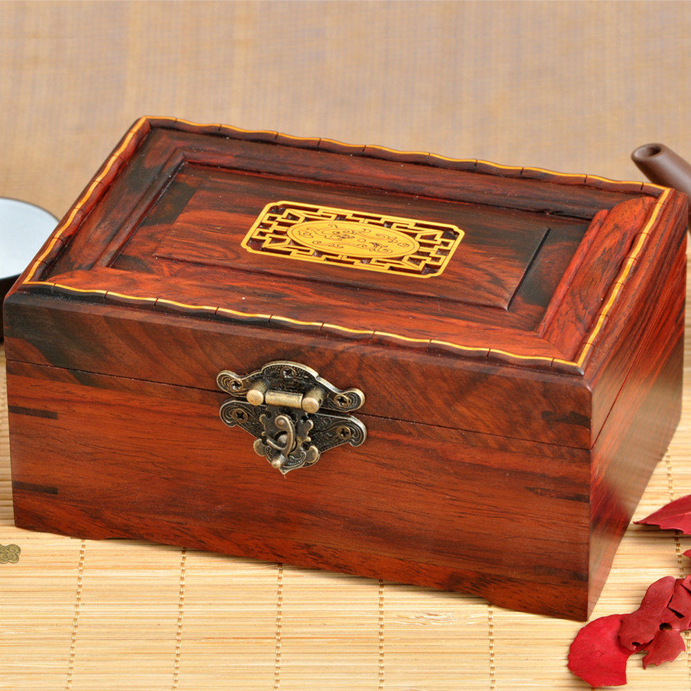 木盒子大号 长方形小木盒收纳盒定制木盒印章锦盒首饰盒百宝箱