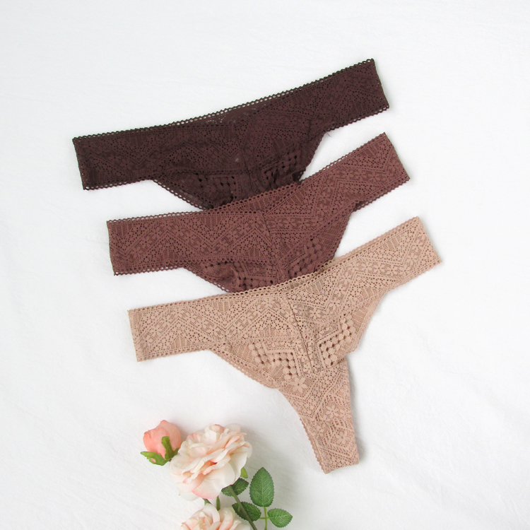 蕾丝镂空无痕性感丁字裤单条包邮