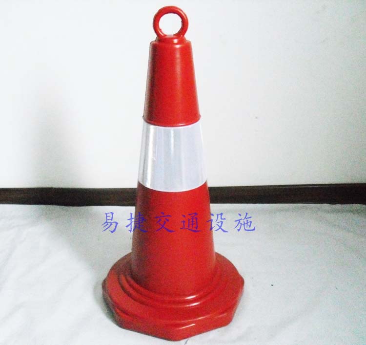 塑料反光路锥 70Cm带环塑料路锥 雪糕筒桶 路障锥 灌沙锥筒图片