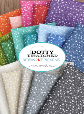 MODA 进口高档纯棉DIY手工拼布 Dotty Thatched 48715 1/4码组
