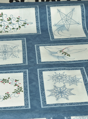 清仓！MODA 进口高档纯棉DIY手工拼布 Winter Flurries6880图案布