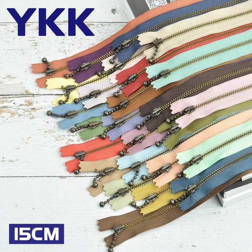 15cm3号正品YKK青古铜水滴头拉链