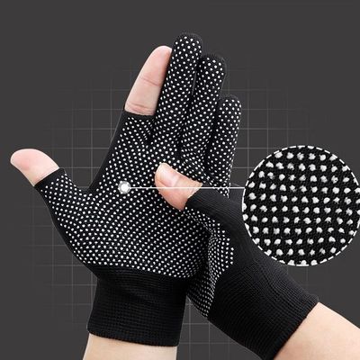 快递打包专用手套男女干活露指二三五指工作薄款劳保耐磨外卖骑行