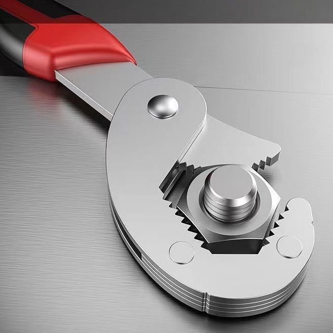 万能扳手多功能一大一小万用活动能活口扳手快速开口管钳万能扳手