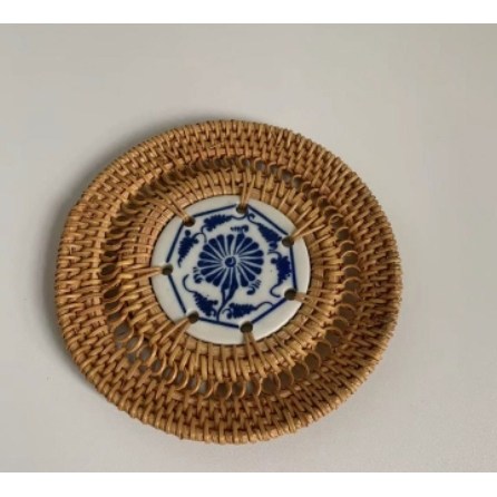 藤编隔热垫子家用防烫锅垫碗垫耐高温餐桌垫耐热盘子垫杯垫茶壶托