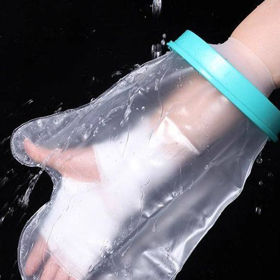 石膏防水脚套腿手臂骨折受伤术后洗澡保护套picc置管沐浴防水神器