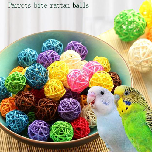 鹦鹉藤球玩具仓鼠啃咬磨牙用品虎皮牡丹玄凤开发智力训练球鸟道具