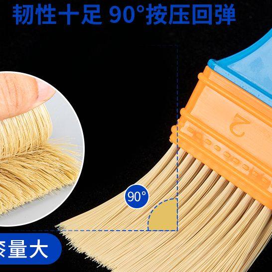 尼龙毛刷油漆刷子小刷子硬毛烧烤刷除尘清洁油画刷小毛刷长毛软毛