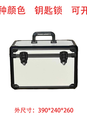 手提FPV穿越机箱航模便携收纳箱全黑铝合金工具箱仪器相机保护箱
