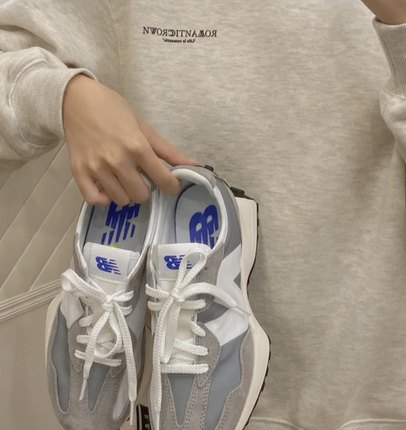 NEW BALANACE/NB 327浅驼色米白色复古低帮跑步休闲鞋女款