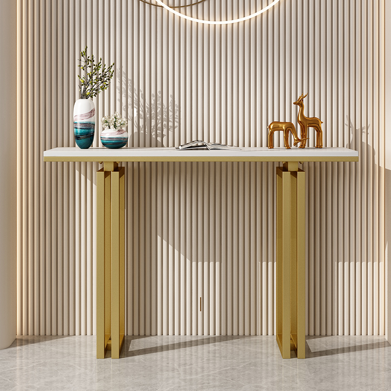 轻奢玄关台简约现代长条置物架
