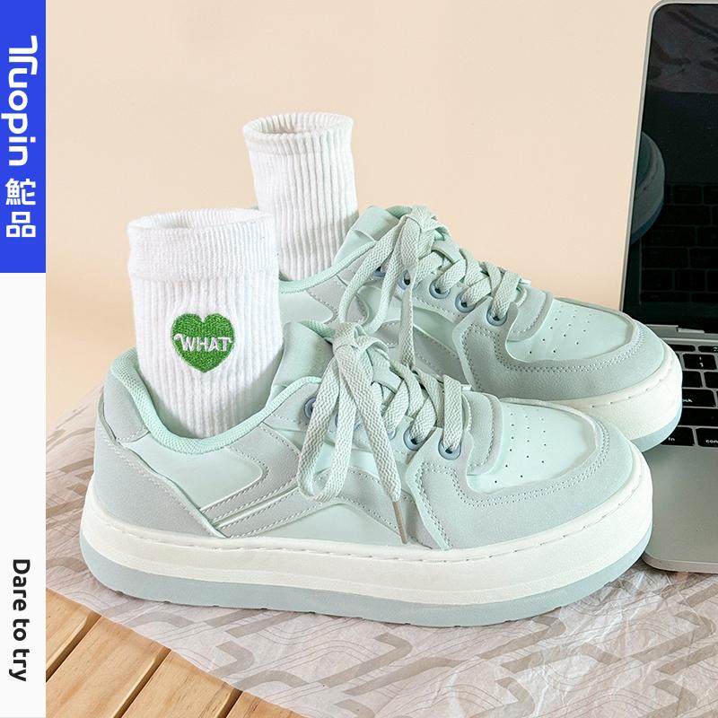 鮀品小白鞋女2025新款运动板鞋子