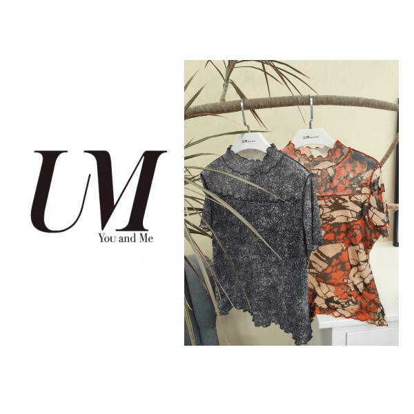 【U.M】繁花精致款网纱短袖
