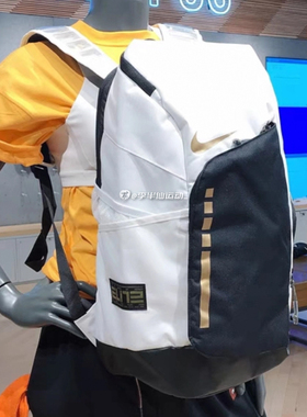 耐克NIKE新款男女学生大容量篮球气垫精英书包双肩背包DX9786-100