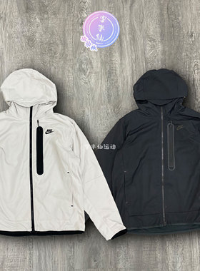 耐克NIKE男子黑色运动休闲防水保暖防风连帽棉衣棉夹克CU4486-072