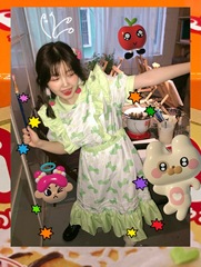 Real Disney Princess on the run - Cute bow girlish playful Ruffle stitched dress