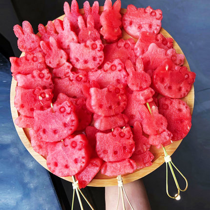 西瓜造型定型模具切西瓜hellokitty专用神器水果挖西瓜模具雕刻