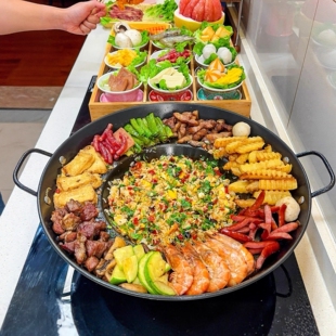 免开锅贵州烙锅老式无涂层铁锅加厚家用罗锅专用不粘锅烧烤一体锅