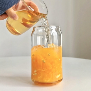 耐高温高硼硅玻璃可乐杯吸管咖啡耐热大口冷饮料果汁牛奶玻璃杯