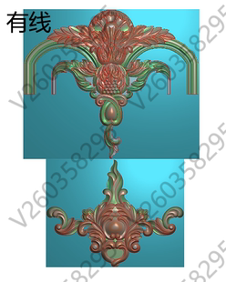 洋花 护墙板精雕图 木饰面 铝雕门板 木门 雕刻图 JDP