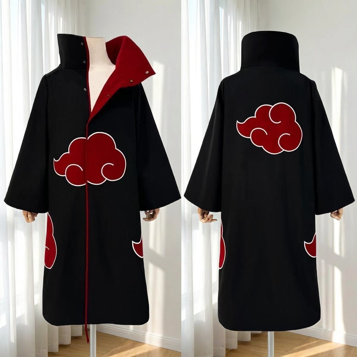 火影晓组织cos服装宇智波鼬鹰小队红云袍cosplay演出漫展制服披风