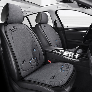 四季通用亚麻坐垫套福特福克斯经典福睿斯嘉年华翼博汽车座套全包