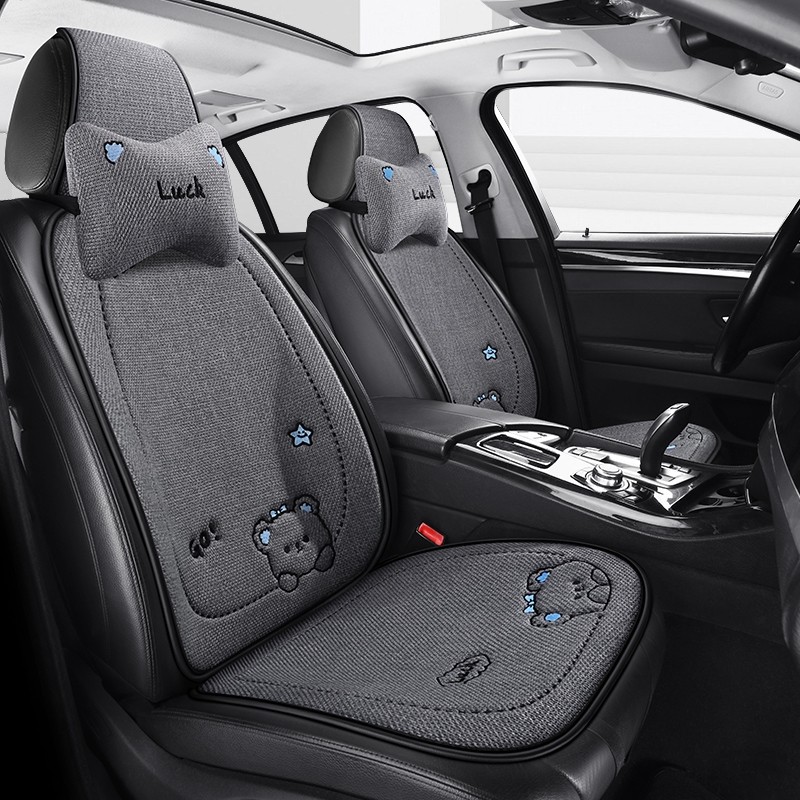 长安Lumin糯玉米专用全包围座椅套亚麻布艺四季通用女生汽车坐垫