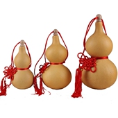 天然葫芦开口挂件摆件手把件文玩家居装 饰