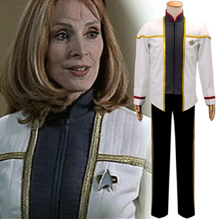 星际迷航Star trek Nemesis全套白灰色制服 cosplay服装男女定制
