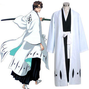 死神蓝染惣右介五番队长服死霸装COS服装男女装COSPLAY动漫服漫展
