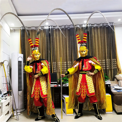 孙悟空刺绣服装全套演出效果真