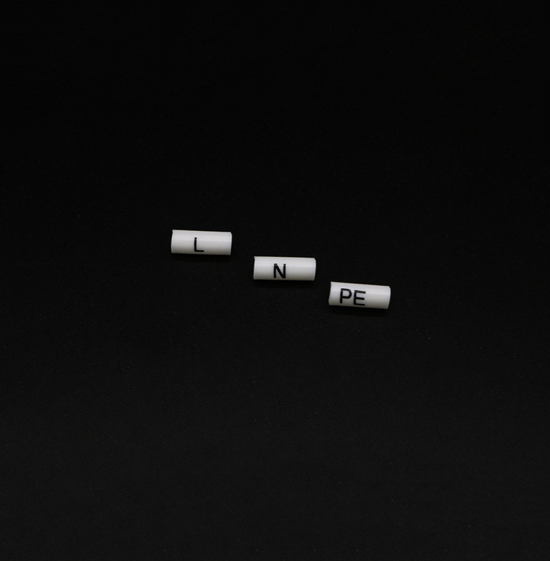 充电桩l123 号码管电工标识标记电线号套管pvc梅花管l火线n零线pe