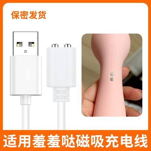 适用羞羞哒震小恶魔动棒跳小海鲸蛋成人玩具数据点磁吸式充电器线