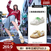 春小众设计感老爹运动休闲跑鞋 意尔康软底双色带德训鞋 女2026款