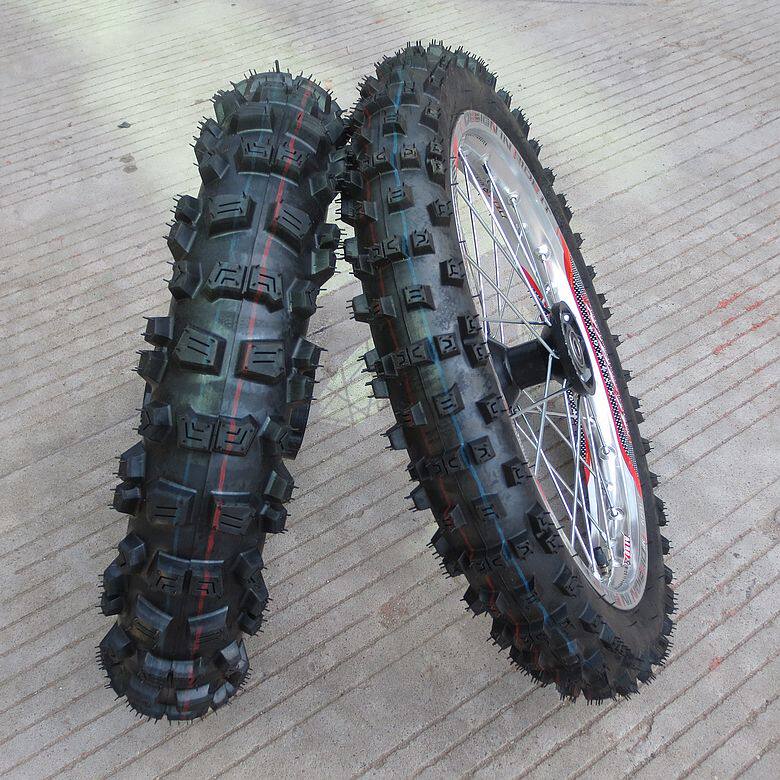 越野摩托车配件 阿波罗大飞鹰90/100-14寸70/100-17轮胎铝轮毂