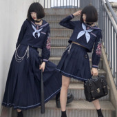 春秋新款 原创甜桃兔丝姬JK制服不良长裙套装 大刺绣 木子酱JK