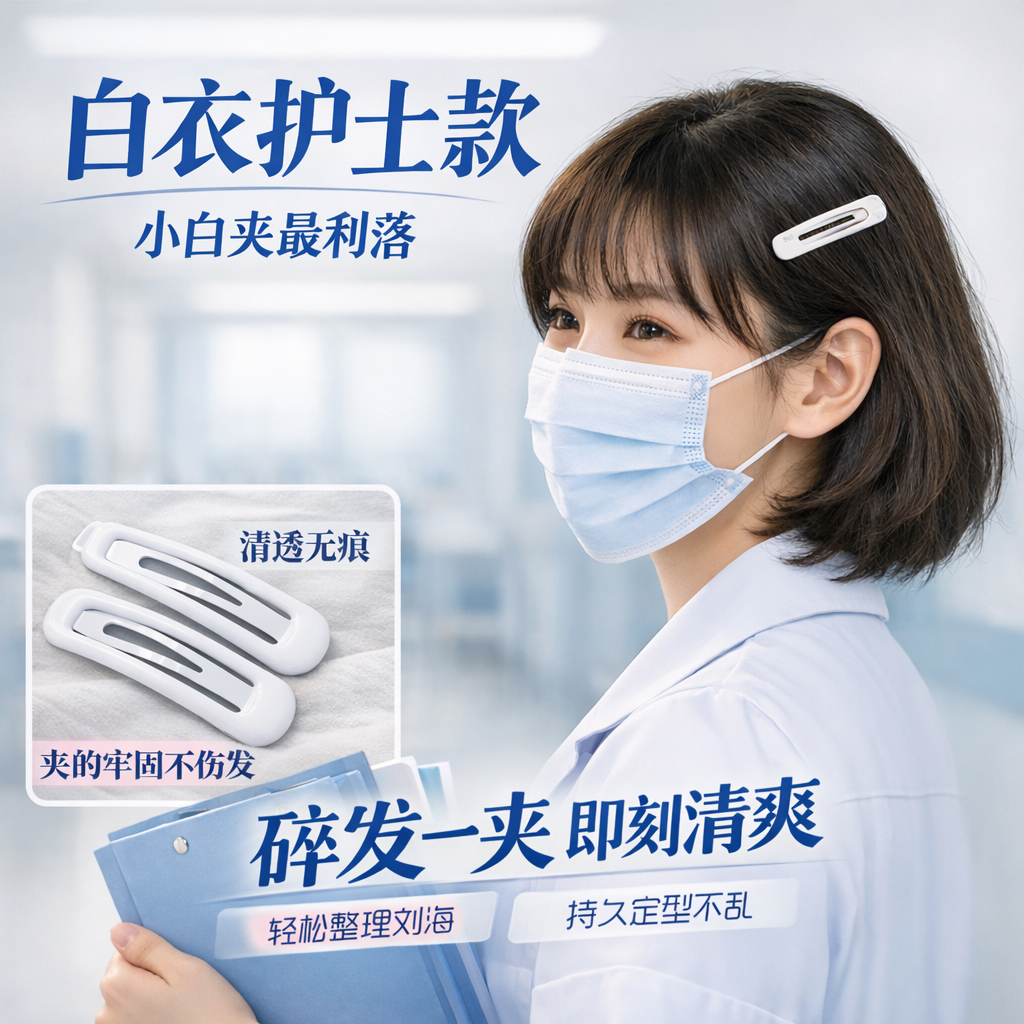 白色无痕女刘海夹BB掰掰边夹碎发夹洗脸化妆夹子护士学生头饰发饰,饰品/流行首饰/时尚饰品新,发饰,淘宝优惠券,粉丝福利购,淘宝优惠卷