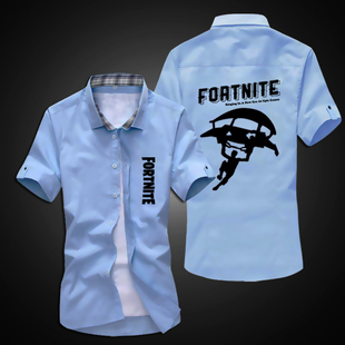 堡垒之夜衣服短袖Fortnite游戏周边男女衬衫学生新吃鸡纯棉体恤衫