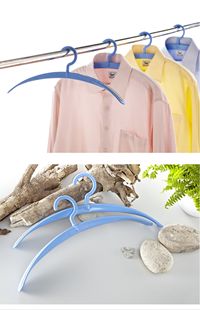 汇丰出口高品质加厚粗月牙宽肩防滑晾晒衣架可360转头衣撑30313