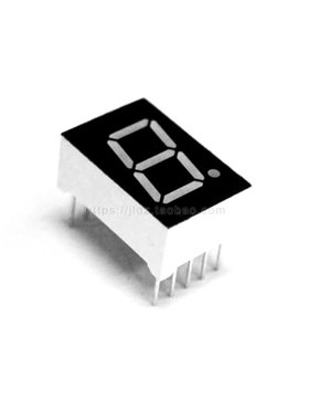 0.5英寸1位数码管共阴阳红黄翠绿蓝白色5101AS,BS,AGG,BGG,AB,BB