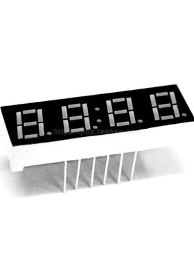 0.28英寸4位数码管D1-D4亮共阴阳红黄绿蓝白色2481CS,DS,CG,DG