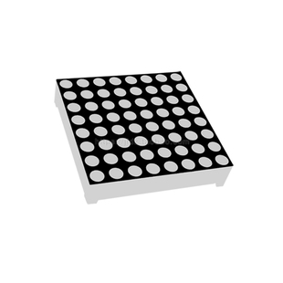 3MM 8X8点阵块 共阳红色1288BS  1088BS