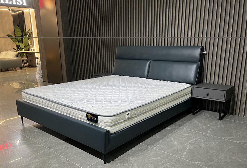 cbd家居软床/黑金hz068新款皮艺简约现代实木双人床 原厂正品专卖