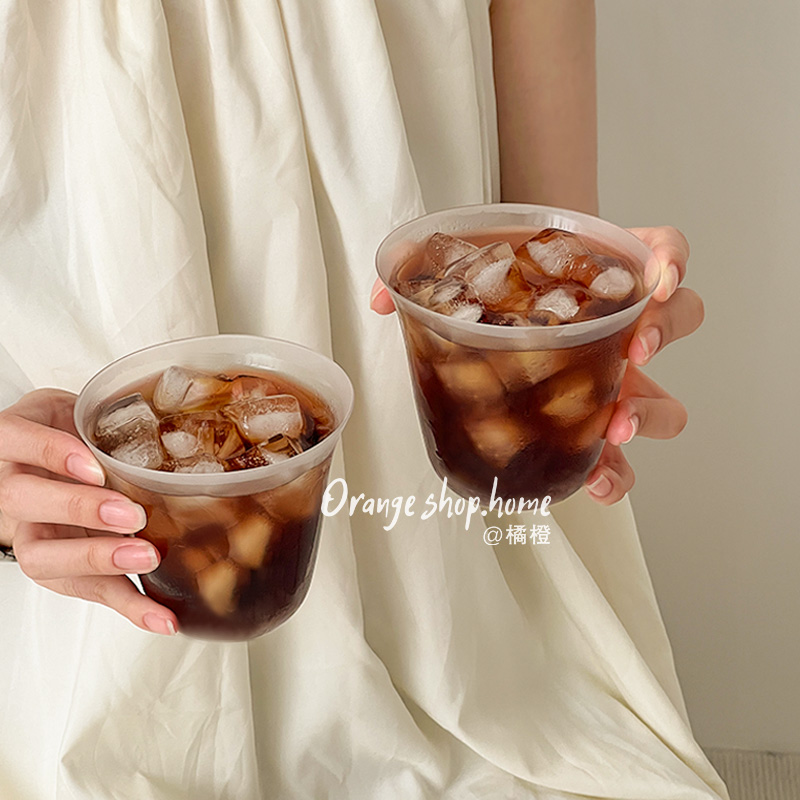 玻璃家用商用磨砂水杯时尚简约