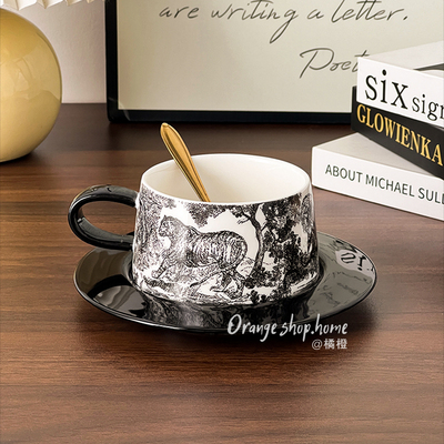 橘橙女士个人专用中式拿铁杯水杯