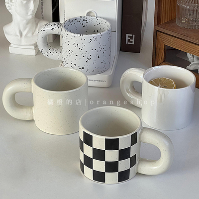 北欧ins高颜值马克杯陶瓷咖啡杯