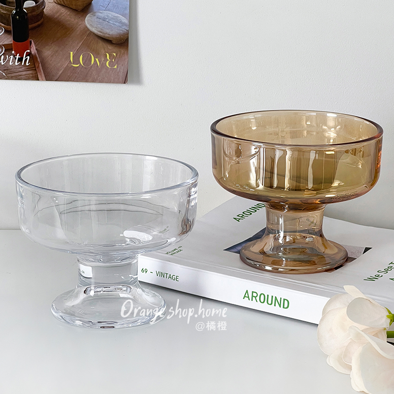 ins风甜品碗高颜值玻璃高脚杯