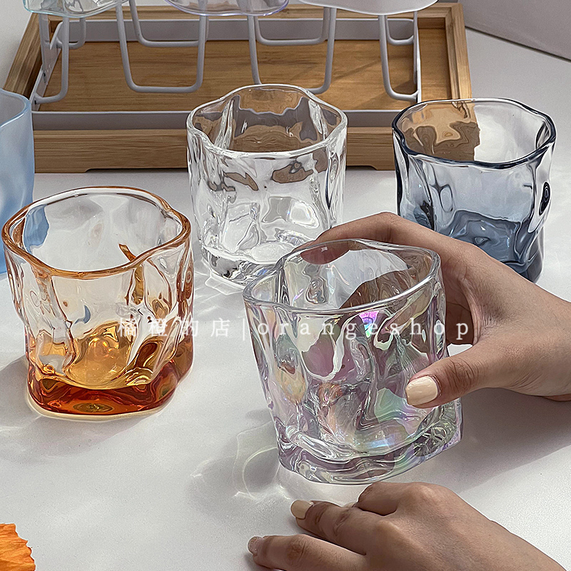 少女ins风日式玻璃杯威士忌酒杯