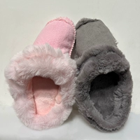 Утепленные тапочки в стиле Crocs подходит для мужчин и женщин, бархатный удерживающий тепло демисезонный съемный детский вкладыш