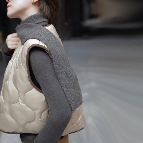 黑桃园秋冬简约围巾女